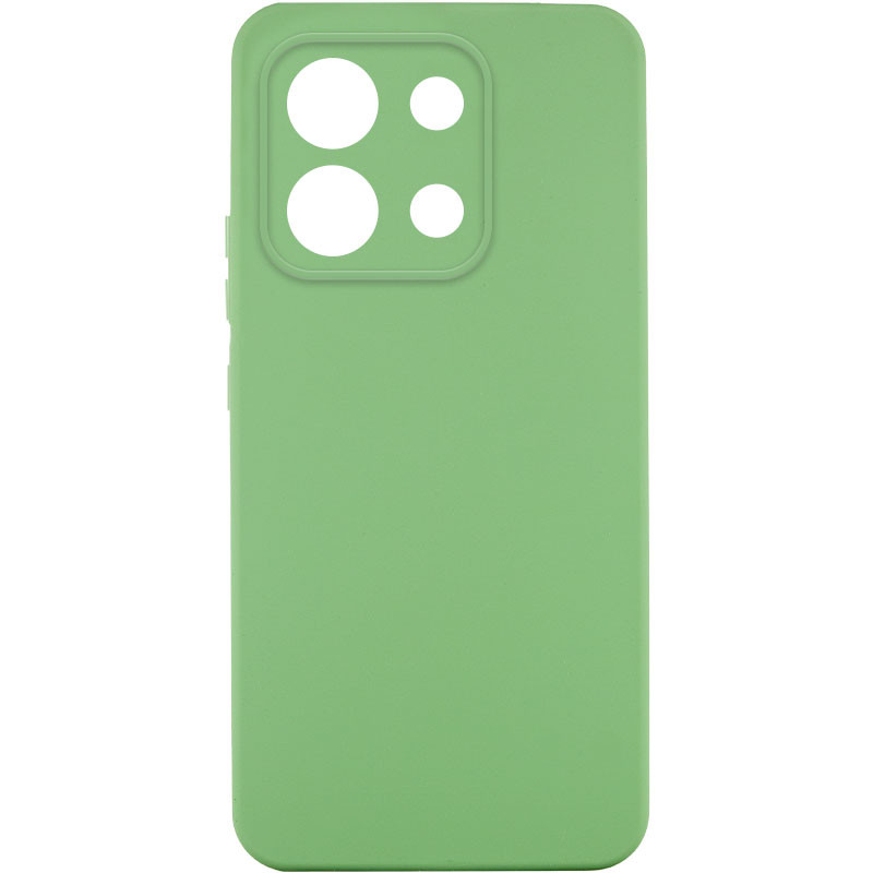 Чохол TPU GETMAN Liquid Silk Full Camera на Xiaomi Redmi Note 13 Pro 4G (Зелений / Pistachio)