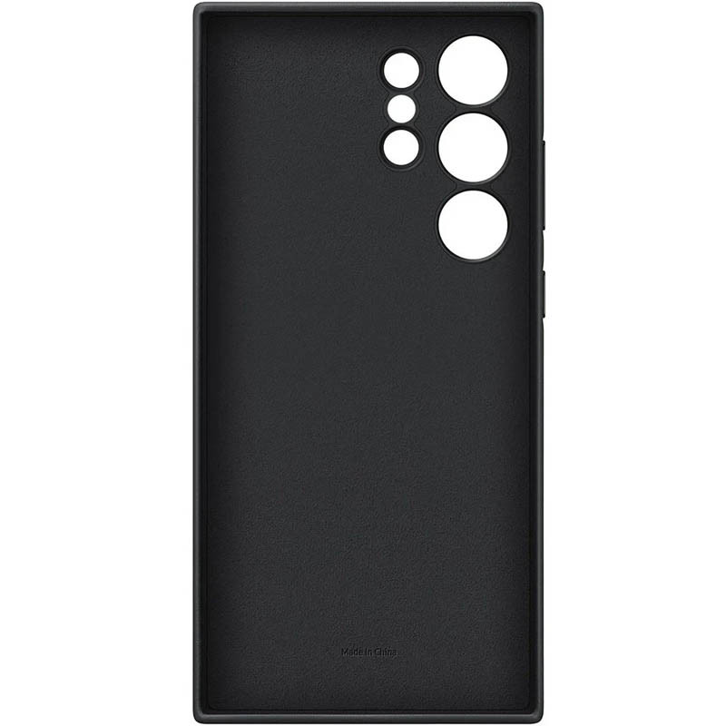Фото Кожаный чехол Leather Case (AAA) для Samsung Galaxy S24 Ultra (Black) в магазине vchehle.ua