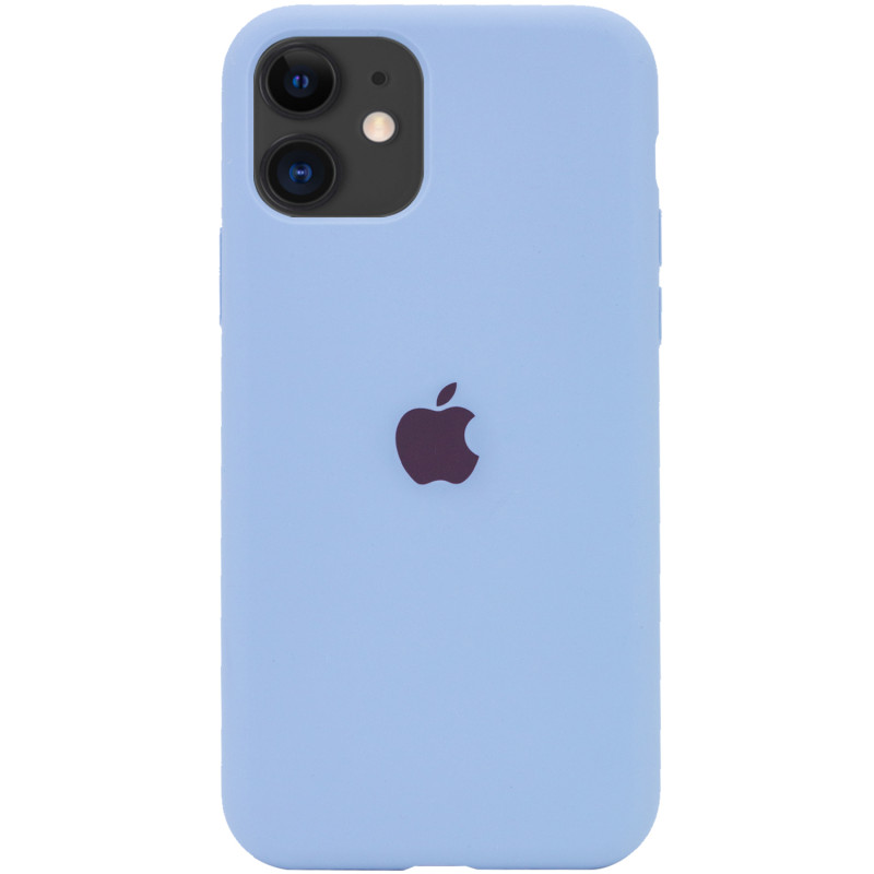 Чехол Silicone Case Full Protective (AA) для Apple iPhone 11 (6.1") (Голубой / Lilac Blue)