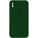 Чехол Silicone Case Square Full Camera Protective (AA) для Apple iPhone XS Max (6.5") (Зеленый / Army green)