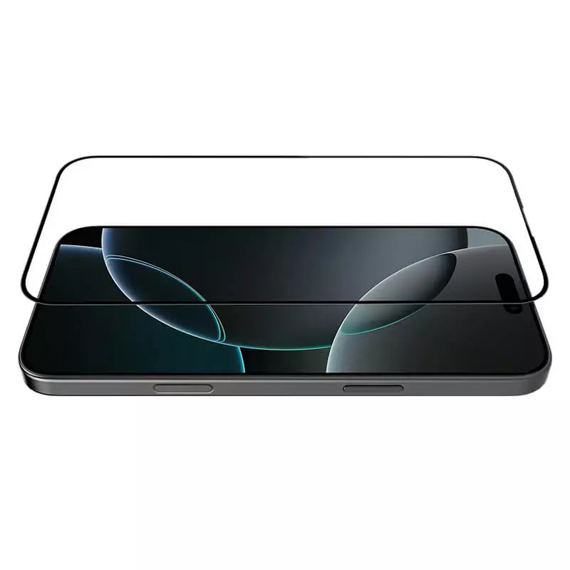 Фото Защитное стекло Nillkin (CP+ max 3D) (full glue) для Apple iPhone 16 Pro (6.3") (Черный) на vchehle.ua