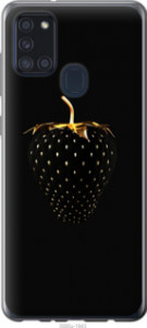 Чехол Черная клубника для Samsung Galaxy A21s A217F