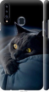 Чехол Дымчатый кот для Samsung Galaxy A20s A207F