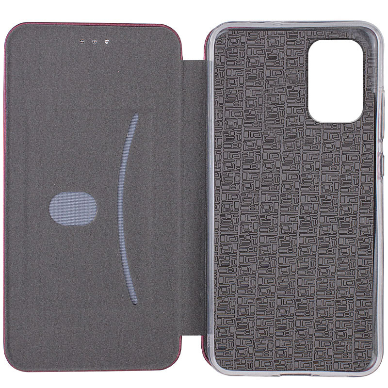 Фото Шкіряний чохол-книжка Classy на Xiaomi Redmi Note 10 / Note 10s / Poco M5s (Бордовий) в маназині vchehle.ua