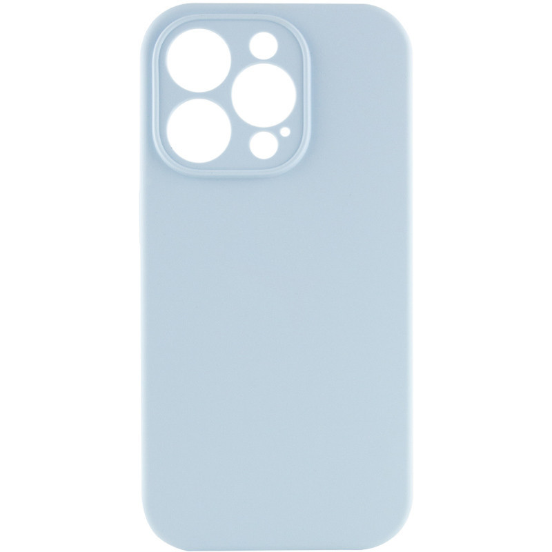 Чохол Silicone Case Full Camera Protective (AA) NO LOGO на Apple iPhone 14 Pro Max (6.7") (Блакитний / Sweet Blue)