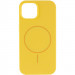 Фото Чохол Silicone Case Full Protective (AA) NO LOGO with Magnetic Safe на Apple iPhone 14 (6.1") (Жовтий / Yellow) на vchehle.ua
