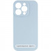 Чехол Silicone Case Full Camera Protective (AA) NO LOGO для Apple iPhone 16 (6.1") (Голубой / Sweet Blue)