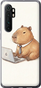 Чохол Funny Capybara CEO Working на Xiaomi Mi Note 10 Lite