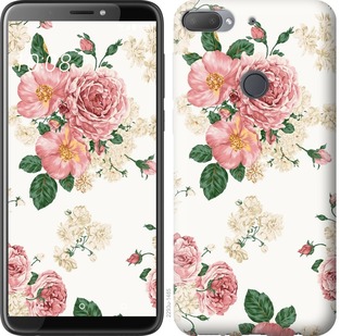 

Чехол цветочные обои v1 для HTC Desire 12 Plus 671145