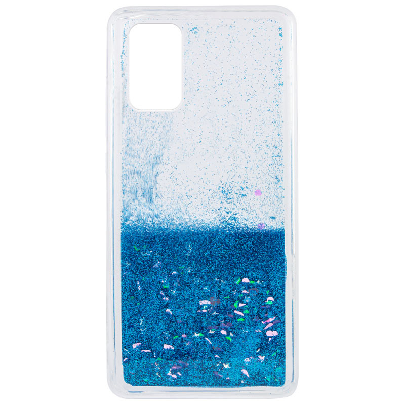 

TPU чехол Liquid hearts для Oppo A72 (Голубой) 1132427