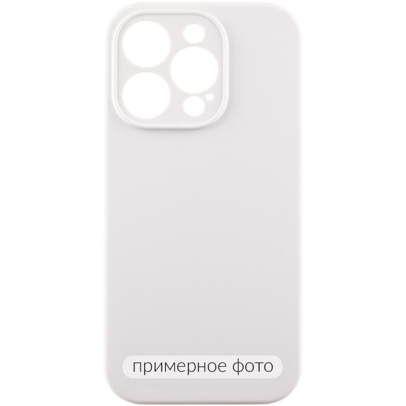Чехол Silicone Case Full Camera Protective (AA) NO LOGO для Apple iPhone 16 Plus (6.7") (Белый / White)