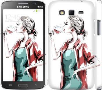

Чехол Девушка с бокалом для Samsung Galaxy Grand 2 G7102 841377