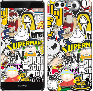 

Чохол Popular logos на Huawei P9 Plus 628105
