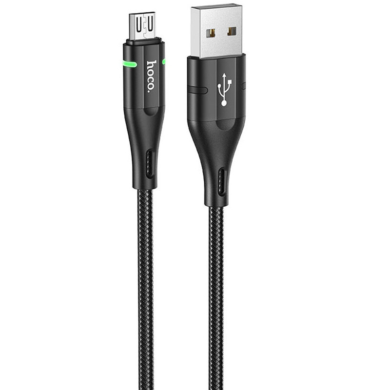 Дата кабель Hoco U93 "Shadow" MicroUSB (1.2 m) (Черный)