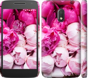 Чехол Розовые пионы для Motorola Moto G4 Play