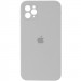 Чехол Silicone Case Square Full Camera Protective (AA) для Apple iPhone 11 Pro Max (6.5") (Серый / Light Grey)