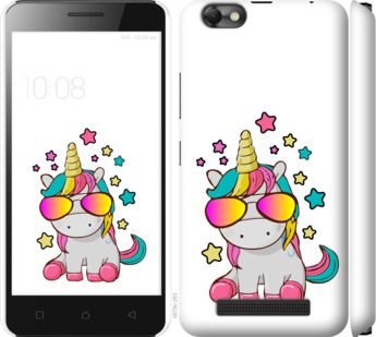 

Чехол Единорог в очках для Lenovo Vibe C A2020 911687