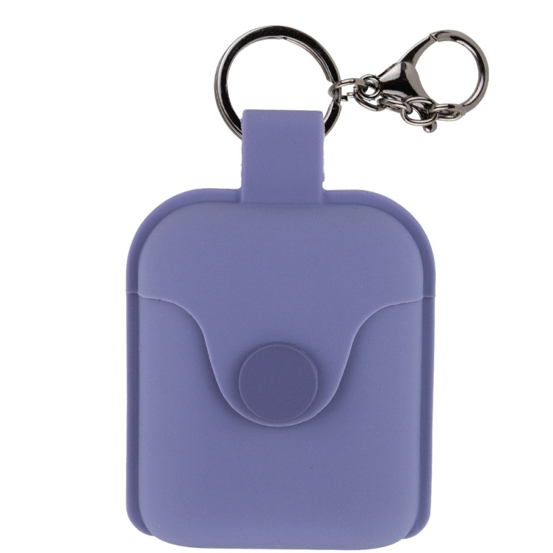 Силиконовый футляр на магните для наушников AirPods 1/2 (Серый / Lavender Gray)
