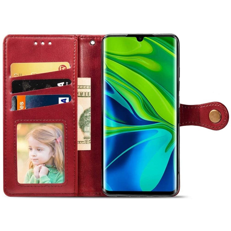 Фото Шкіряний чохол-книжка GETMAN Gallant (PU) для Xiaomi Mi Note 10 / Note 10 Pro / Mi CC9 Pro (Червоний) на vchehle.ua