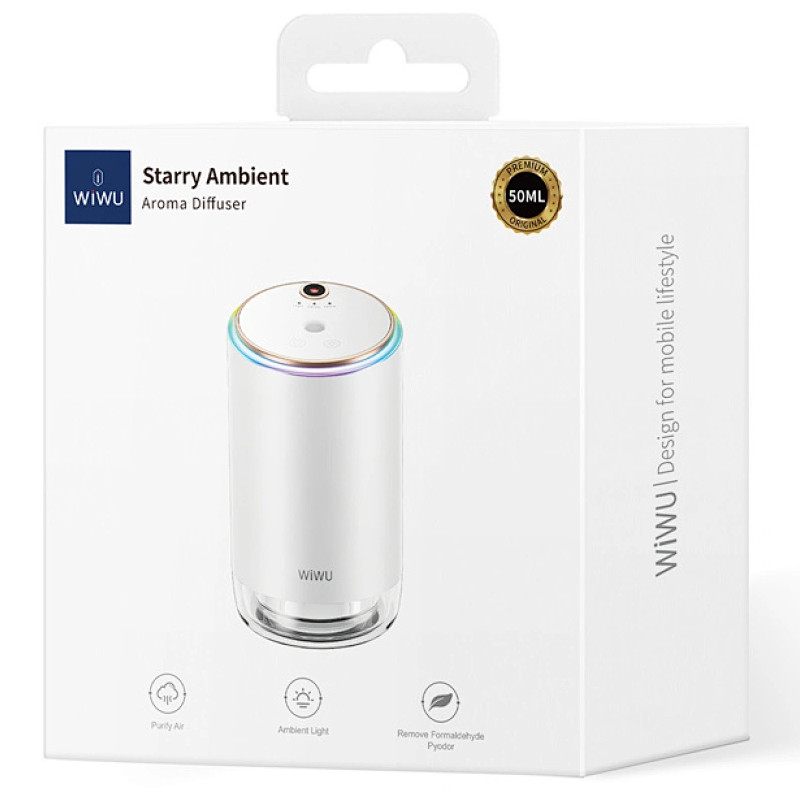 Увлажнитель воздуха WIWU Wi-AR003 Starry Ambient с арома-диффузором (White) в магазине vchehle.ua