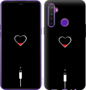 Чехол Подзарядка сердца для Realme 5