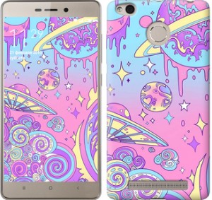 Чехол Розовая галактика для Xiaomi Redmi 3s