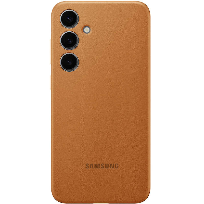 Кожаный чехол Leather Case (AAA) для Samsung Galaxy S24+ (Brown)