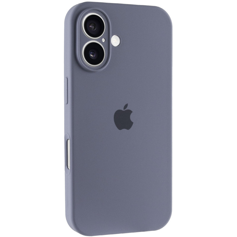 Чохол Silicone Case Full Camera Protective (AA) на Apple iPhone 16 Plus (6.7") (Сірий / Lavender Gray)