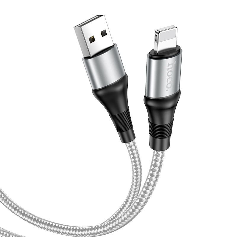 Фото Дата кабель Hoco X50 "Excellent" USB to Lightning (1m) (Серый) в магазине vchehle.ua