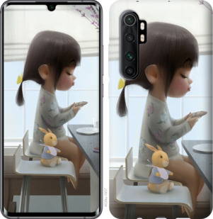 

Чехол Милая девочка с зайчиком для Xiaomi Mi Note 10 Lite 936105