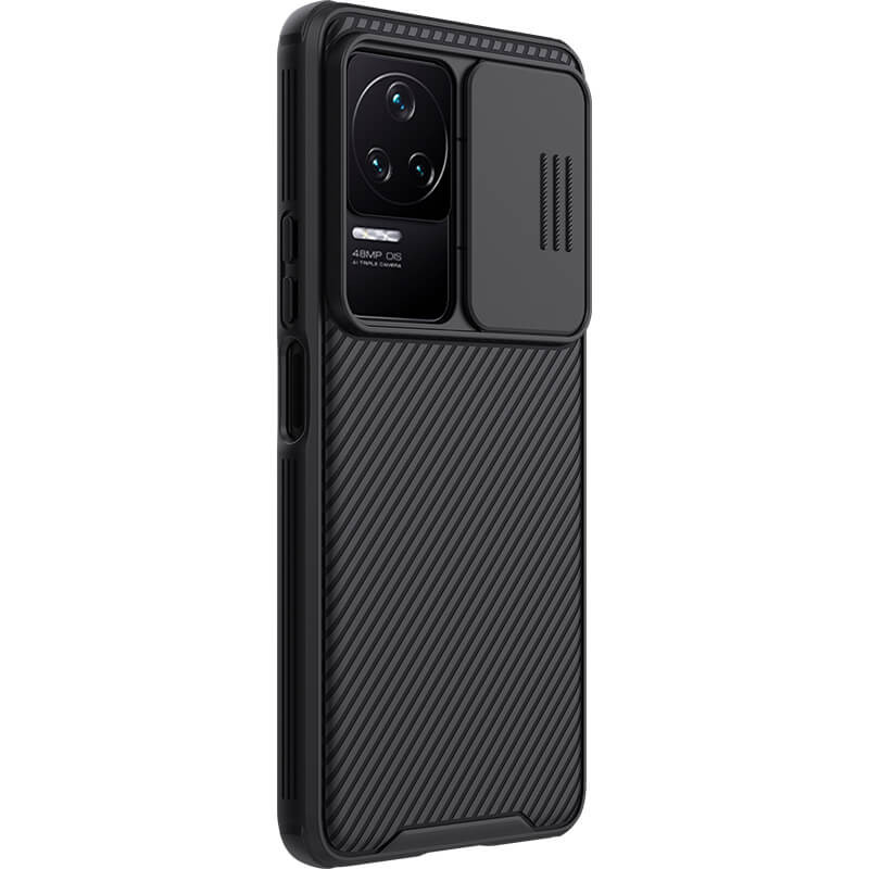 Купить Карбоновая накладка Nillkin Camshield (шторка на камеру) для Xiaomi Redmi K50 / K50 Pro (Черный / Black) на vchehle.ua