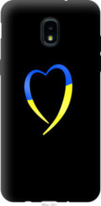 Чехол Жёлто-голубое сердце для Samsung Galaxy J3 2018