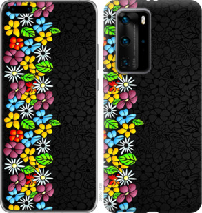 

Чохол квітковий орнамент на Huawei P40 Pro 934325