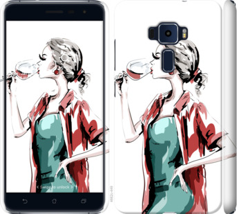 

Чохол Дівчина з келихом на Asus Zenfone 3 ZE520KL 841848