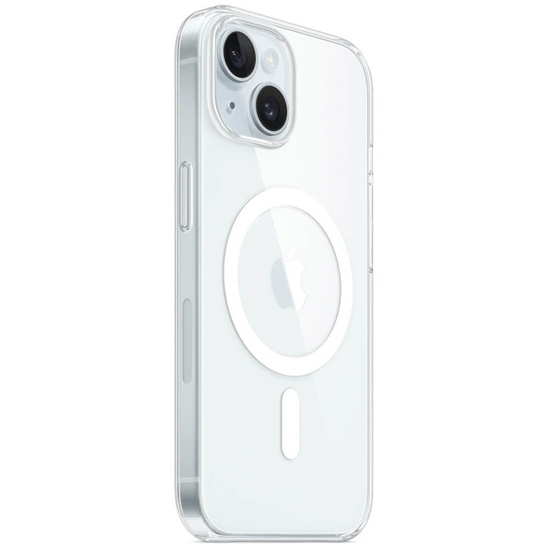 Фото TPU чохол Clear Case with Magnetic safe на Apple iPhone 14 (6.1") (Прозорий (прозорий)) на vchehle.ua