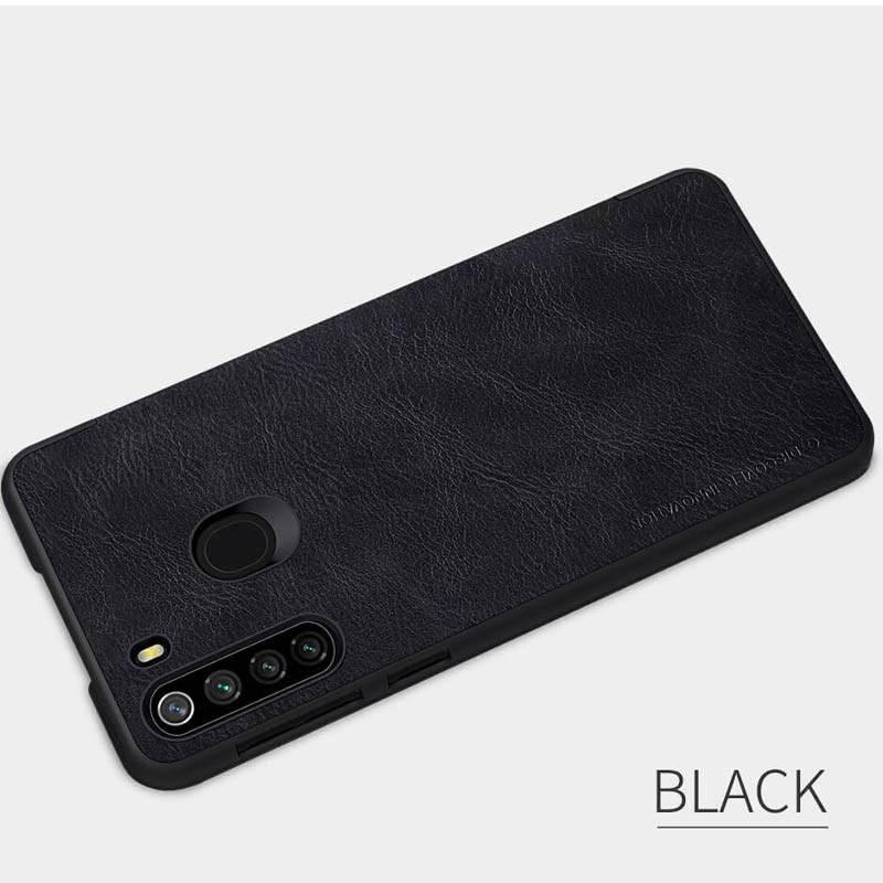 Купить Кожаный чехол-книжка Nillkin Qin Series для Samsung Galaxy A21 (Черный) на vchehle.ua