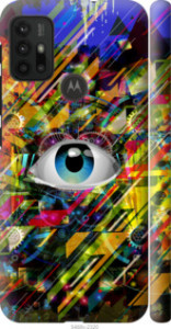 Чехол Абстрактный глаз для Motorola Moto G30
