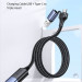 Фото Дата кабель Usams US-SJ549 U71 USB + Type-C to Triple Head 3in1 (1.2m) (Black) на vchehle.ua