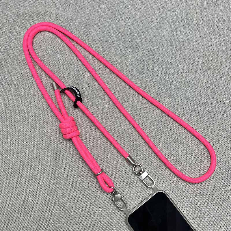 Фото Шнурок с двумя креплениями (8мм) 150см (Barbie Pink) на vchehle.ua