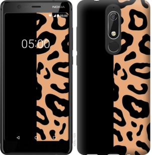 Чехол Пятна леопарда для Nokia 5.1
