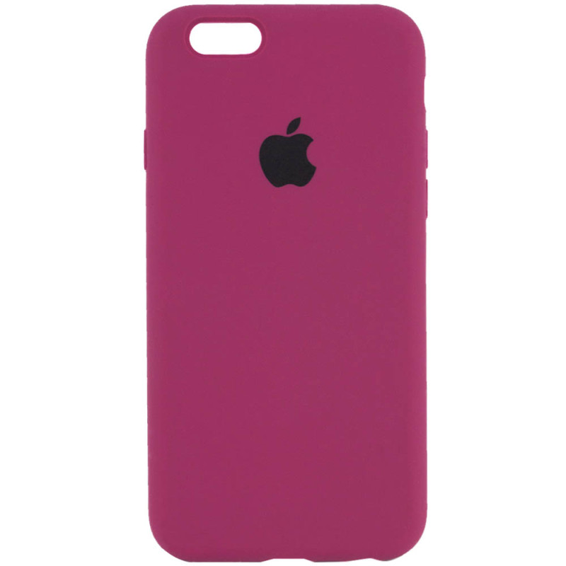 Чохол Silicone Case Full Protective (AA) на Apple iPhone 6/6s (4.7") (Бордовий / Maroon)