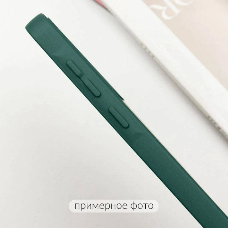 Чохол Silicone Cover Lakshmi Full Camera (AA) with MagFit на Motorola Moto G75 5G (Зелений / Dark green) в магазині vchehle.ua
