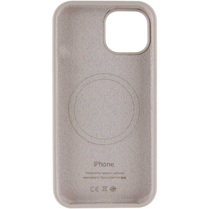 Фото Чохол Silicone Case Full Protective (AA) with Magnetic Safe на Apple iPhone 12 Pro Max (6.7") (Сірий / Light Grey) в маназині vchehle.ua