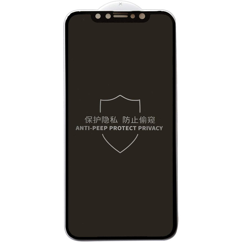 Фото Защитное 3D стекло Blueo Anti-peep Series для Apple iPhone 11 Pro / X / XS (5.8") (Черное) на vchehle.ua
