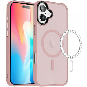 TPU+PC чехол Metal Buttons with  Magnetic Safe Colorful для Apple iPhone 16 (6.1")