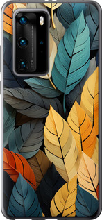

Чохол Кольорове листя на Huawei P40 Pro 1629963