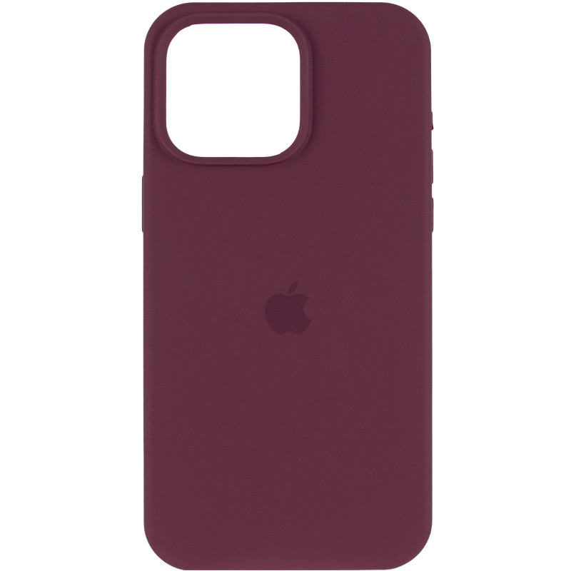 Фото Чехол Silk (AA) Logo with Magnetic Fit для Apple iPhone 11 Pro Max (6.5") (Бордовый / Plum) на vchehle.ua