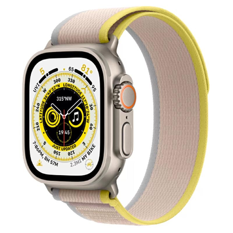 Ремінець Hoco WA14 Original series Apple watch (38/40/41mm) (Yellow with White)