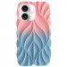 TPU чехол Leaf для Apple iPhone 16 (6.1") (Pink / Blue)