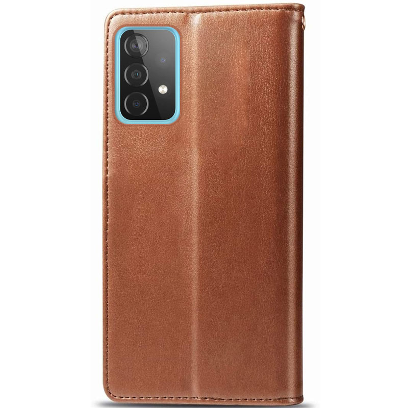 Фото Кожаный чехол-книжка GETMAN Gallant (PU) для Samsung Galaxy A52 4G / A52 5G / A52s (Коричневый) на vchehle.ua